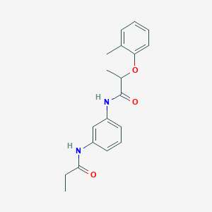 molecular formula C19H22N2O3 B250003 2-(2-methylphenoxy)-N-[3-(propionylamino)phenyl]propanamide 