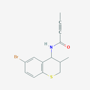 N-(6-bromo-3-methyl-3,4-dihydro-2H-1-benzothiopyran-4-yl)but-2-ynamide