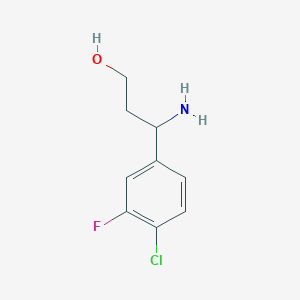 3-Amino-3-(4-chloro-3-fluorophenyl)propan-1-ol