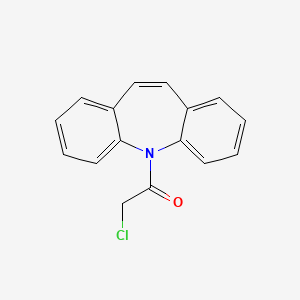 molecular formula C16H12ClNO B2500057 1-Benzo[b][1]benzazepin-11-yl-2-chloroethanone CAS No. 41216-96-0