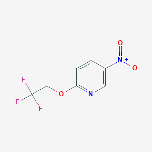 molecular formula C7H5F3N2O3 B2500076 5-Nitro-2-(2,2,2-trifluoroethoxy)pyridine CAS No. 72617-81-3