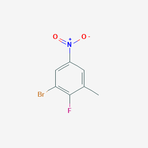 molecular formula C7H5BrFNO2 B2500078 1-Bromo-2-fluoro-3-methyl-5-nitrobenzene CAS No. 175610-68-1