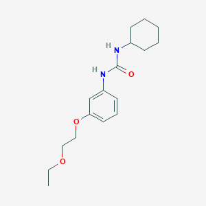 molecular formula C17H26N2O3 B250008 N-cyclohexyl-N'-[3-(2-ethoxyethoxy)phenyl]urea 