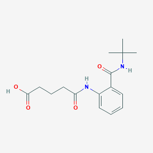 molecular formula C16H22N2O4 B250012 5-{2-[(Tert-butylamino)carbonyl]anilino}-5-oxopentanoic acid 