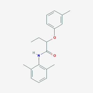 molecular formula C19H23NO2 B250014 N-(2,6-dimethylphenyl)-2-(3-methylphenoxy)butanamide 