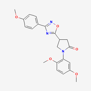 1-(2,5-Dimethoxyphenyl)-4-[3-(4-methoxyphenyl)-1,2,4-oxadiazol-5-yl]-2-pyrrolidinone