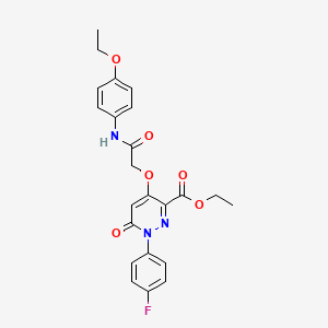 Ethyl 4-[2-(4-ethoxyanilino)-2-oxoethoxy]-1-(4-fluorophenyl)-6-oxopyridazine-3-carboxylate