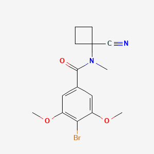 4-bromo-N-(1-cyanocyclobutyl)-3,5-dimethoxy-N-methylbenzamide