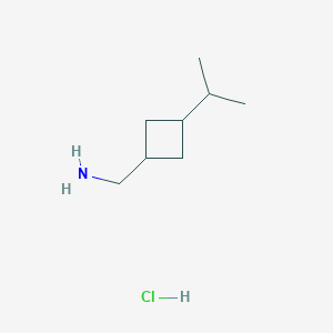 molecular formula C8H18ClN B2500161 (3-异丙基环丁基)甲胺;盐酸盐 CAS No. 2243506-05-8