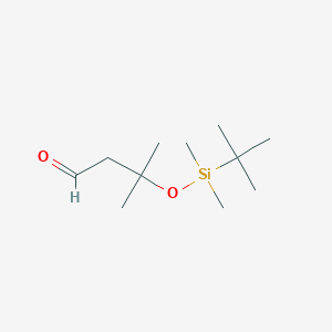 molecular formula C11H24O2Si B2500167 3-(tert-Butyldimethylsiloxy)-3-methylbutanal CAS No. 1253943-08-6