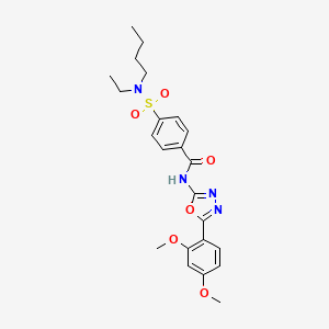 4-[butyl(ethyl)sulfamoyl]-N-[5-(2,4-dimethoxyphenyl)-1,3,4-oxadiazol-2-yl]benzamide