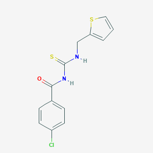 molecular formula C13H11ClN2OS2 B250021 N-(4-chlorobenzoyl)-N'-(2-thienylmethyl)thiourea 