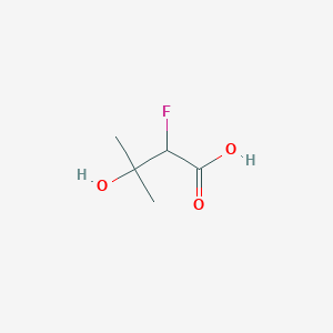 molecular formula C5H9FO3 B2500210 2-Fluoro-3-hydroxy-3-methylbutanoic acid CAS No. 2708-83-0