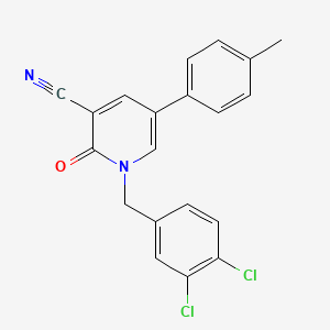 1-(3,4-Dichlorobenzyl)-5-(4-methylphenyl)-2-oxo-1,2-dihydro-3-pyridinecarbonitrile