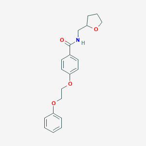 molecular formula C20H23NO4 B250022 4-(2-phenoxyethoxy)-N-(tetrahydro-2-furanylmethyl)benzamide 