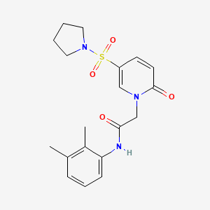 molecular formula C19H23N3O4S B2500220 N-(2,3-dimethylphenyl)-2-(2-oxo-5-(pyrrolidin-1-ylsulfonyl)pyridin-1(2H)-yl)acetamide CAS No. 949311-05-1
