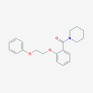 molecular formula C20H23NO3 B250023 1-[2-(2-Phenoxyethoxy)benzoyl]piperidine 