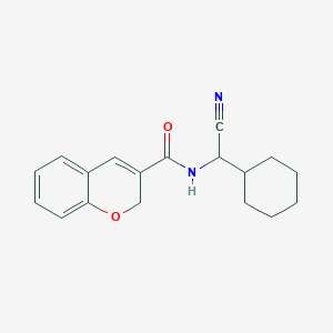 molecular formula C18H20N2O2 B2500243 N-[cyano(cyclohexyl)methyl]-2H-chromene-3-carboxamide CAS No. 1376145-89-9