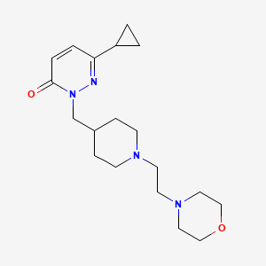 6-Cyclopropyl-2-({1-[2-(morpholin-4-yl)ethyl]piperidin-4-yl}methyl)-2,3-dihydropyridazin-3-one