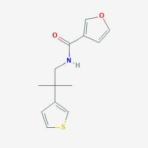 N-(2-methyl-2-(thiophen-3-yl)propyl)furan-3-carboxamide