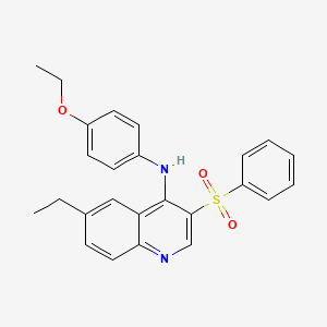 N-(4-ethoxyphenyl)-6-ethyl-3-(phenylsulfonyl)quinolin-4-amine