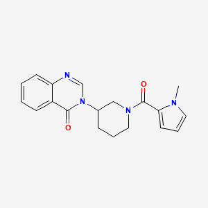 3-(1-(1-methyl-1H-pyrrole-2-carbonyl)piperidin-3-yl)quinazolin-4(3H)-one