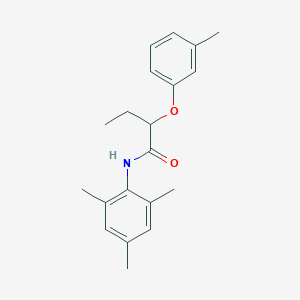 2-(3-methylphenoxy)-N-(2,4,6-trimethylphenyl)butanamide