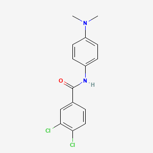 molecular formula C15H14Cl2N2O B2500260 3,4-二氯-N-(4-(二甲胺基)苯基)苯甲酰胺 CAS No. 304672-39-7