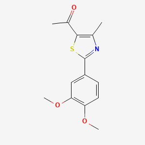 1-[2-(3,4-Dimethoxyphenyl)-4-methyl-1,3-thiazol-5-yl]-1-ethanone