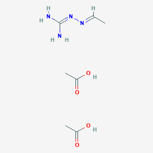 Acetic acid;2-[(E)-ethylideneamino]guanidine