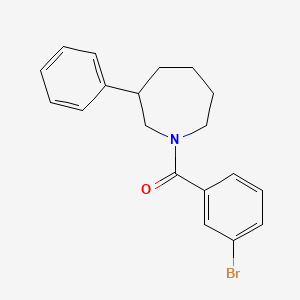 molecular formula C19H20BrNO B2500269 (3-Bromophenyl)(3-phenylazepan-1-yl)methanone CAS No. 1705086-16-3