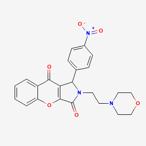 2-(2-Morpholinoethyl)-1-(4-nitrophenyl)-1,2-dihydrochromeno[2,3-c]pyrrole-3,9-dione