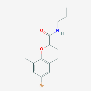 molecular formula C14H18BrNO2 B250028 N-allyl-2-(4-bromo-2,6-dimethylphenoxy)propanamide 
