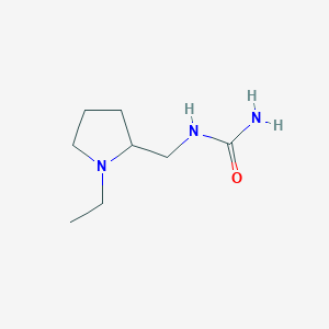 molecular formula C8H17N3O B2500284 N-[(1-ethylpyrrolidin-2-yl)methyl]urea CAS No. 923176-83-4