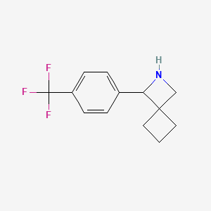 molecular formula C13H14F3N B2500292 3-[4-(Trifluoromethyl)phenyl]-2-azaspiro[3.3]heptane CAS No. 2580253-68-3