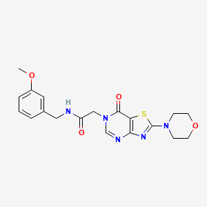 N-(3-methoxybenzyl)-2-(2-morpholino-7-oxothiazolo[4,5-d]pyrimidin-6(7H)-yl)acetamide