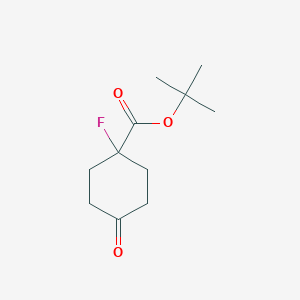 molecular formula C11H17FO3 B2500311 Tert-butyl 1-fluoro-4-oxocyclohexane-1-carboxylate CAS No. 1418754-47-8