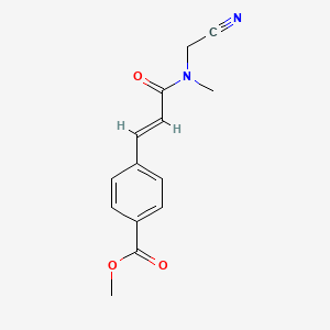 methyl 4-[(E)-3-[cyanomethyl(methyl)amino]-3-oxoprop-1-enyl]benzoate