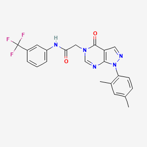 2-(1-(2,4-dimethylphenyl)-4-oxo-1H-pyrazolo[3,4-d]pyrimidin-5(4H)-yl)-N-(3-(trifluoromethyl)phenyl)acetamide