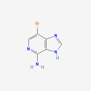 molecular formula C6H5BrN4 B2500336 7-溴-1H-咪唑并[4,5-c]吡啶-4-胺 CAS No. 1638764-13-2