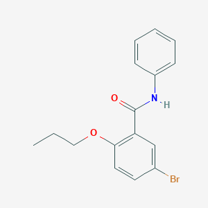 molecular formula C16H16BrNO2 B250036 5-bromo-N-phenyl-2-propoxybenzamide 