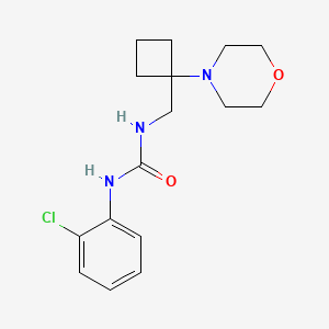 1-(2-Chlorophenyl)-3-[(1-morpholin-4-ylcyclobutyl)methyl]urea