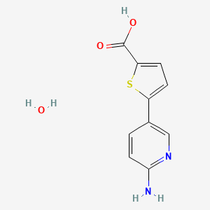 5-(6-Aminopyridin-3-yl)thiophene-2-carboxylic acid hydrate