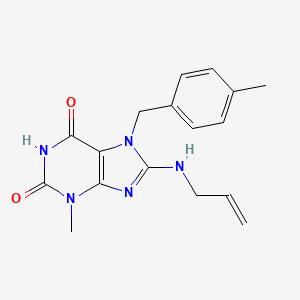3-Methyl-7-[(4-methylphenyl)methyl]-8-(prop-2-enylamino)purine-2,6-dione