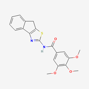 N-(8H-indeno[1,2-d]thiazol-2-yl)-3,4,5-trimethoxybenzamide