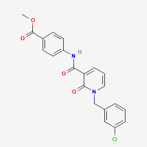 Methyl 4-(1-(3-chlorobenzyl)-2-oxo-1,2-dihydropyridine-3-carboxamido)benzoate