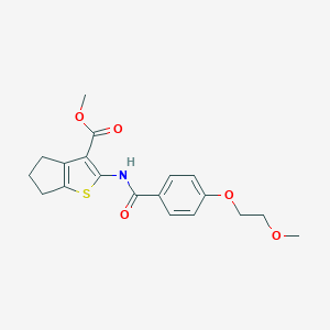 methyl 2-{[4-(2-methoxyethoxy)benzoyl]amino}-5,6-dihydro-4H-cyclopenta[b]thiophene-3-carboxylate