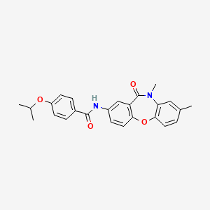 N-(8,10-dimethyl-11-oxo-10,11-dihydrodibenzo[b,f][1,4]oxazepin-2-yl)-4-isopropoxybenzamide