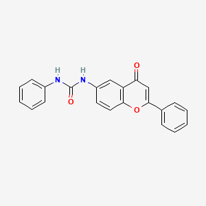 1-(4-oxo-2-phenyl-4H-chromen-6-yl)-3-phenylurea