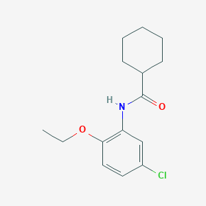 molecular formula C15H20ClNO2 B250045 N-(5-chloro-2-ethoxyphenyl)cyclohexanecarboxamide 